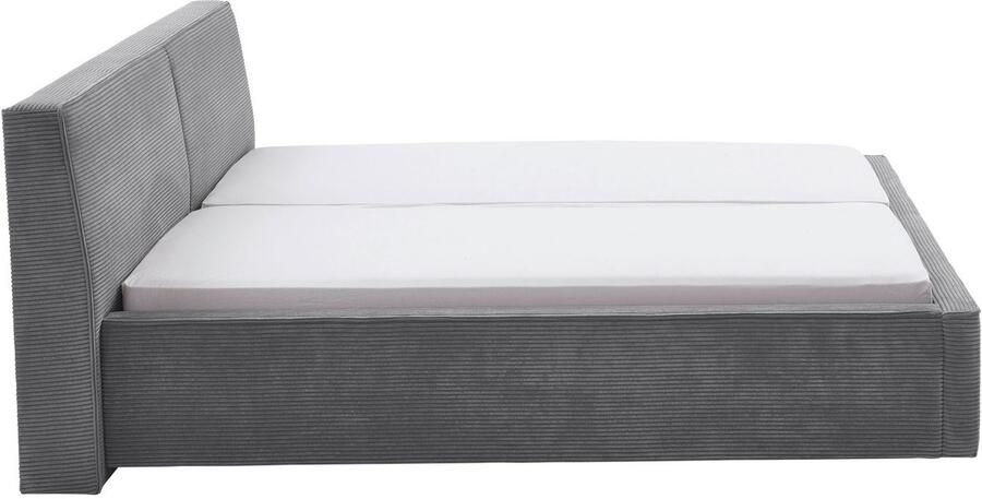 Meise Mobel Meise Möbel Magnum gestoffeerd bed houten lattenbodem zwart - Foto 8