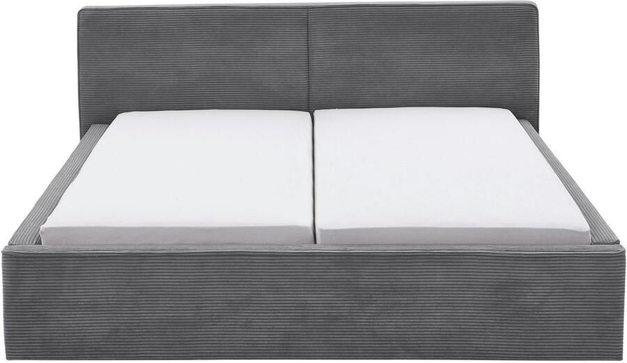 Meise Mobel Meise Möbel Magnum gestoffeerd bed houten lattenbodem zwart - Foto 9