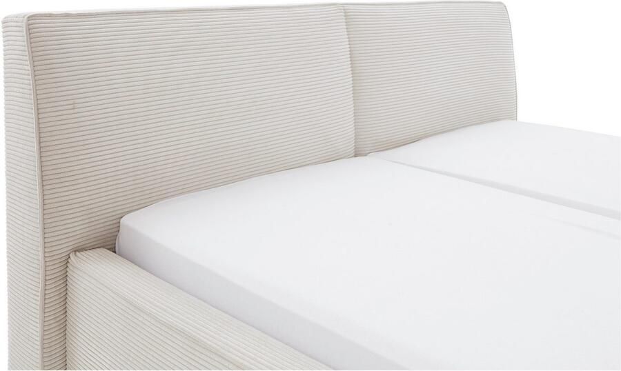 Meise EMOB Tweepersoonsbed Mitoma 160 x 200 cm Beigekleurig design Gestoffeerde tweepersoonsbedden Beige Stof Gestoffeerde tweepersoonsbedden Tweepersoons Normaal bed Op voorraad - Foto 5