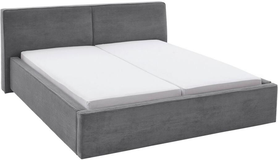 Meise Mobel Meise Möbel Magnum gestoffeerd bed houten lattenbodem zwart - Foto 6