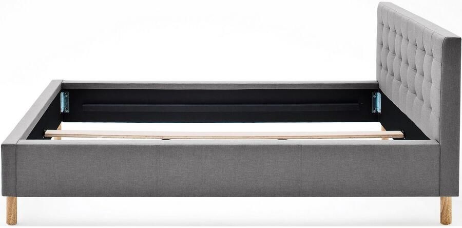 Meise EMOB Bed Marilou 120x200 grijs Gestoffeerde twijfelaarbedden Grijs Polyester Gestoffeerde twijfelaarbedden Twijfelaar (120 cm breed) Normaal bed Op voorraad - Foto 7