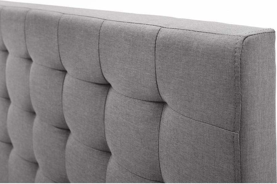 Meise EMOB Bed Marilou 120x200 grijs Gestoffeerde twijfelaarbedden Grijs Polyester Gestoffeerde twijfelaarbedden Twijfelaar (120 cm breed) Normaal bed Op voorraad - Foto 3