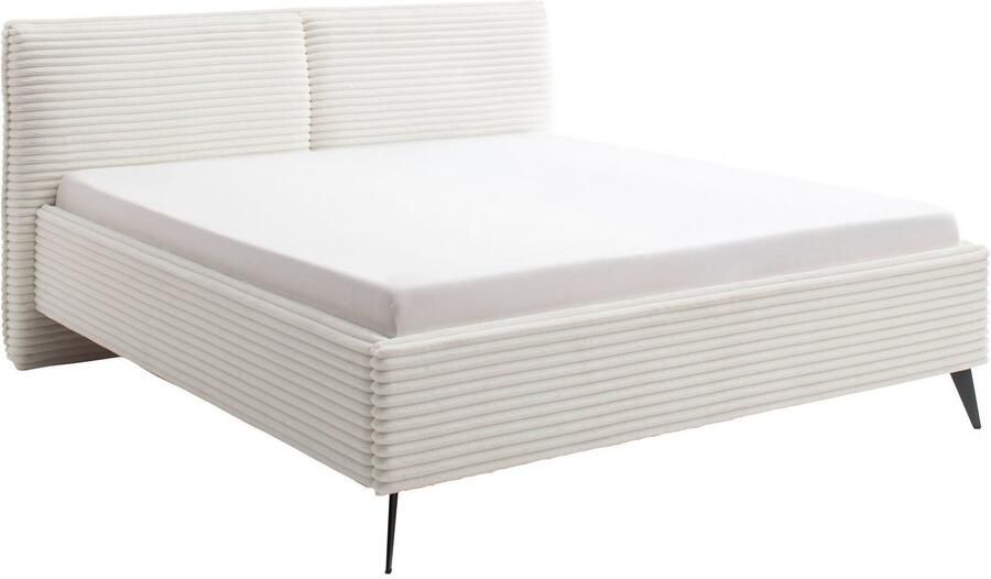 Meise EMOB Tweepersoonsbed Rasmus 180 x 200 cm Lichtbeige ontwerp Gestoffeerde tweepersoonsbedden Beige Stof Gestoffeerde tweepersoonsbedden Tweepersoons Normaal bed Op voorraad - Foto 17