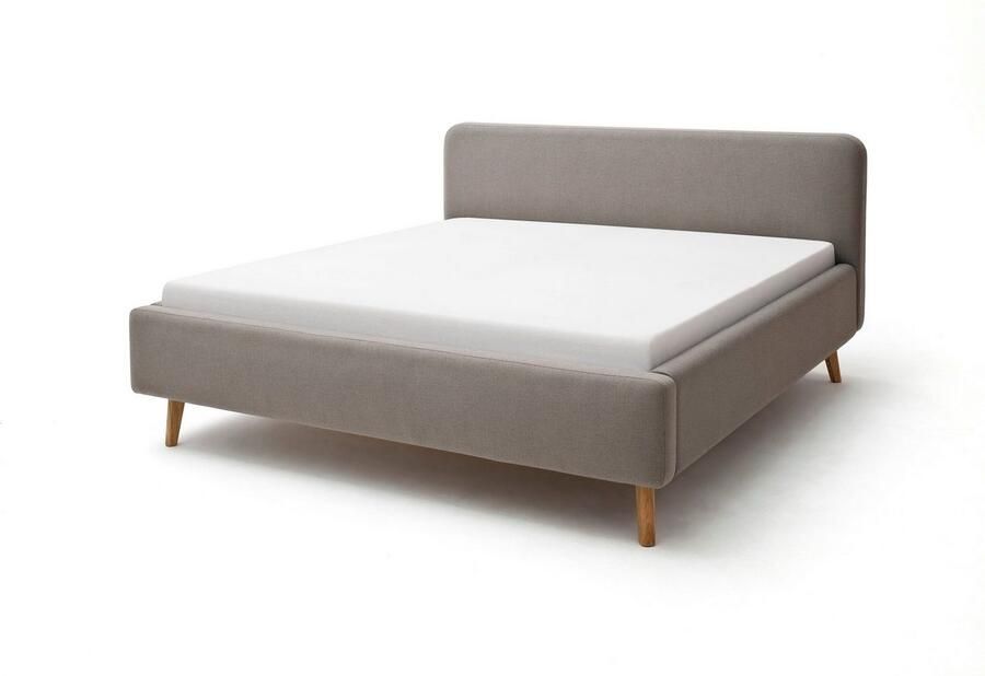 Meise EMOB Gestoffeerd bed Tony 180x200 ijsblauw Gestoffeerde tweepersoonsbedden Blauw Textiel; Polyester Gestoffeerde tweepersoonsbedden Tweepersoons Normaal bed Op voorraad - Foto 3