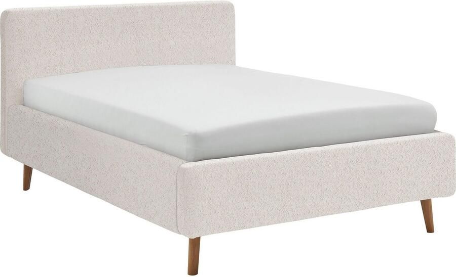 Meise EMOB Bed Dalila 140x200cm teddystof met opbergruimte wit Gestoffeerde tweepersoonsbedden Wit Polyester Gestoffeerde tweepersoonsbedden Tweepersoons Normaal bed Op voorraad - Foto 8