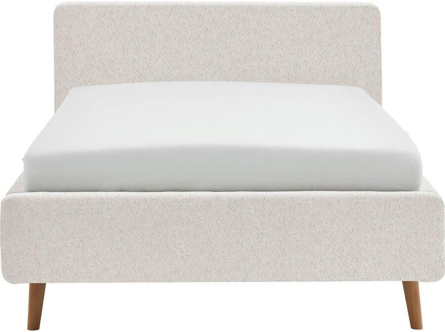 Meise EMOB Bed Dalila 140x200cm teddystof met opbergruimte wit Gestoffeerde tweepersoonsbedden Wit Polyester Gestoffeerde tweepersoonsbedden Tweepersoons Normaal bed Op voorraad - Foto 4