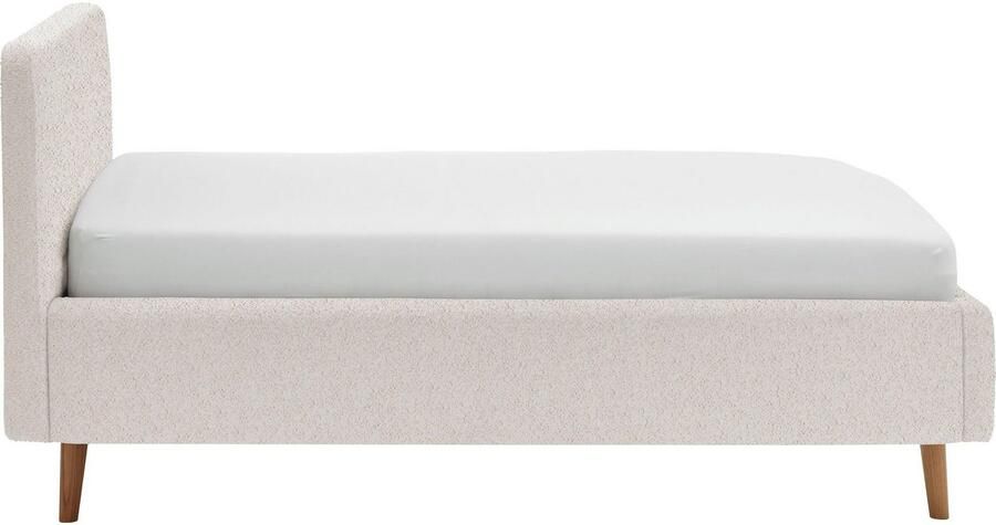 Meise EMOB Bed Dalila 140x200cm teddystof met opbergruimte wit Gestoffeerde tweepersoonsbedden Wit Polyester Gestoffeerde tweepersoonsbedden Tweepersoons Normaal bed Op voorraad - Foto 11