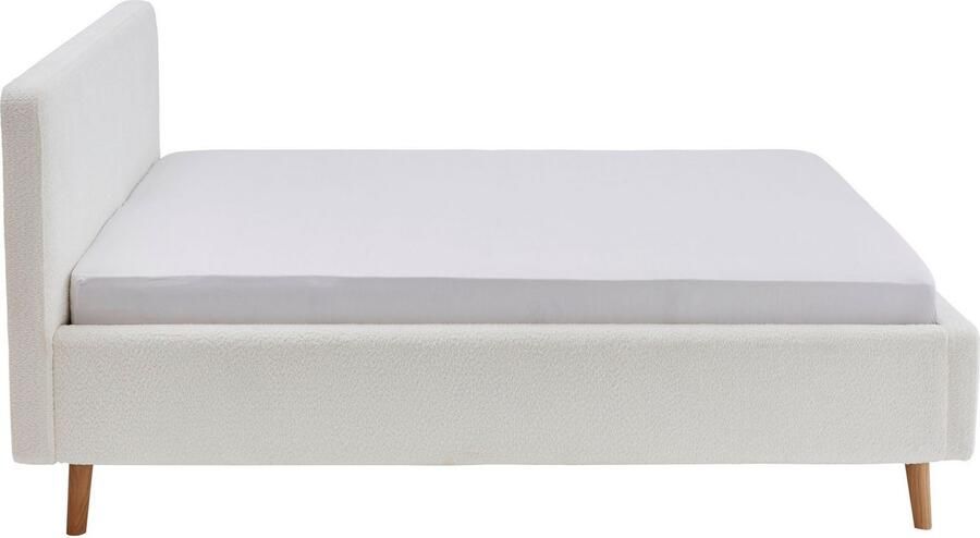 Meise EMOB Bed Dalila 140x200cm teddystof met opbergruimte wit Gestoffeerde tweepersoonsbedden Wit Polyester Gestoffeerde tweepersoonsbedden Tweepersoons Normaal bed Op voorraad - Foto 10