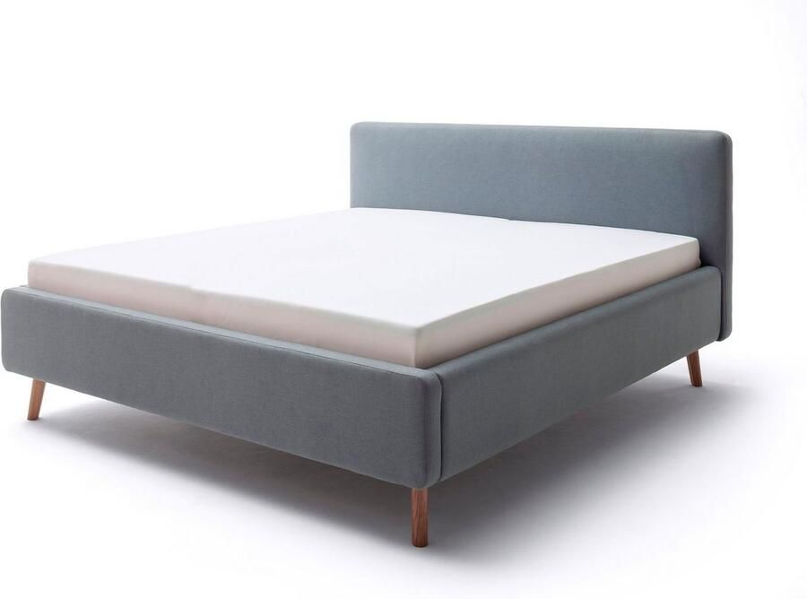 Meise EMOB Tweepersoonsbed Tony 180x200cm met opbergruimte ijsblauw Gestoffeerde tweepersoonsbedden Blauw Polyester Gestoffeerde tweepersoonsbedden Tweepersoons Normaal bed Op voorraad - Foto 4