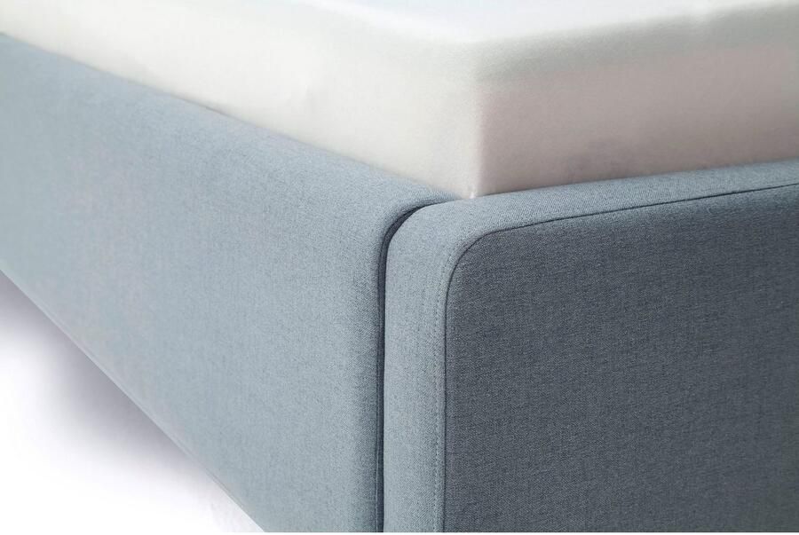 Meise EMOB Tweepersoonsbed Tony 180x200cm met opbergruimte ijsblauw Gestoffeerde tweepersoonsbedden Blauw Polyester Gestoffeerde tweepersoonsbedden Tweepersoons Normaal bed Op voorraad - Foto 10