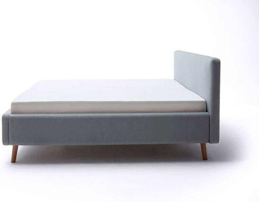 Meise EMOB Tweepersoonsbed Tony 180x200cm met opbergruimte ijsblauw Gestoffeerde tweepersoonsbedden Blauw Polyester Gestoffeerde tweepersoonsbedden Tweepersoons Normaal bed Op voorraad - Foto 2