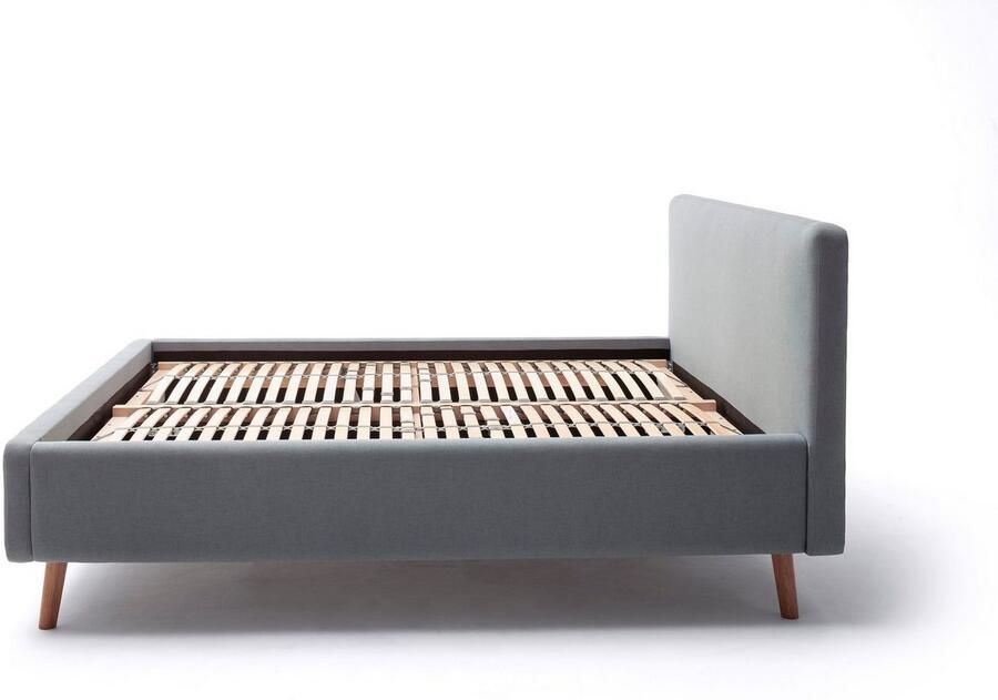 Meise EMOB Tweepersoonsbed Tony 180x200cm met opbergruimte ijsblauw Gestoffeerde tweepersoonsbedden Blauw Polyester Gestoffeerde tweepersoonsbedden Tweepersoons Normaal bed Op voorraad - Foto 5