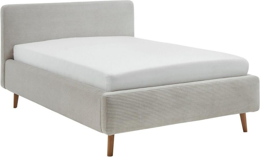 Meise EMOB Bed Madras 140x200cm met opbergruimte ribfluweel beige Gestoffeerde tweepersoonsbedden Beige Velours; Polyester Gestoffeerde tweepersoonsbedden Tweepersoons Normaal bed Op voorraad - Foto 8