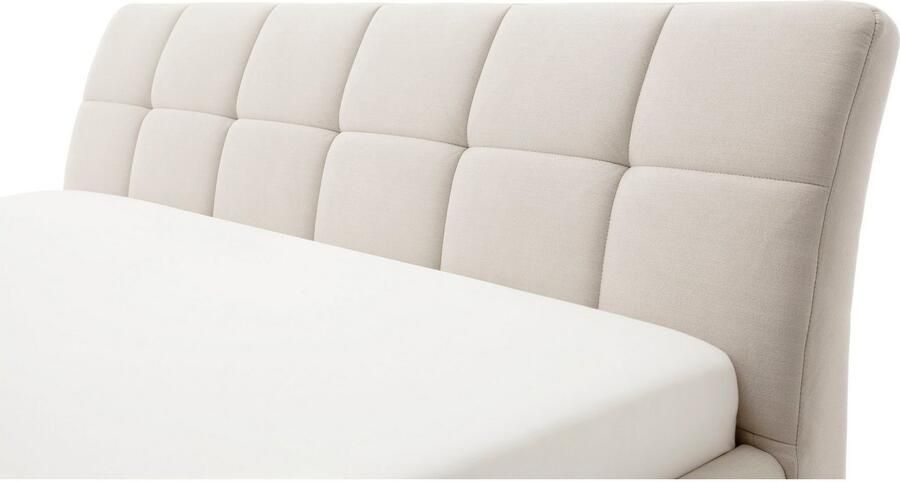 Meise EMOB Gecapitonneerd bed Cézanne 160x200cm met opbergruimte beige eik Gestoffeerde tweepersoonsbedden Beige Polyester Gestoffeerde tweepersoonsbedden Tweepersoons Normaal bed Op voorraad - Foto 17