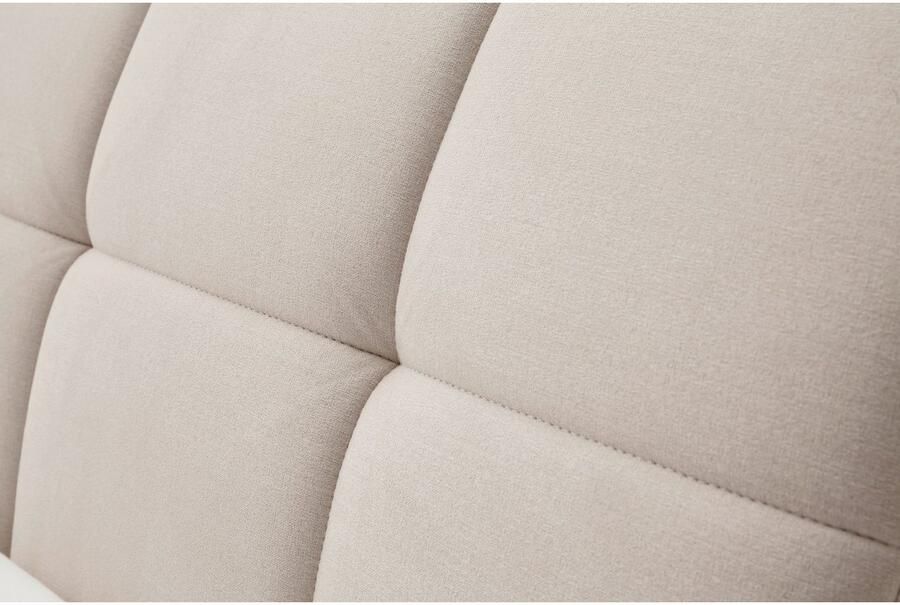 Meise EMOB Gecapitonneerd bed Cézanne 160x200cm met opbergruimte beige eik Gestoffeerde tweepersoonsbedden Beige Polyester Gestoffeerde tweepersoonsbedden Tweepersoons Normaal bed Op voorraad - Foto 6