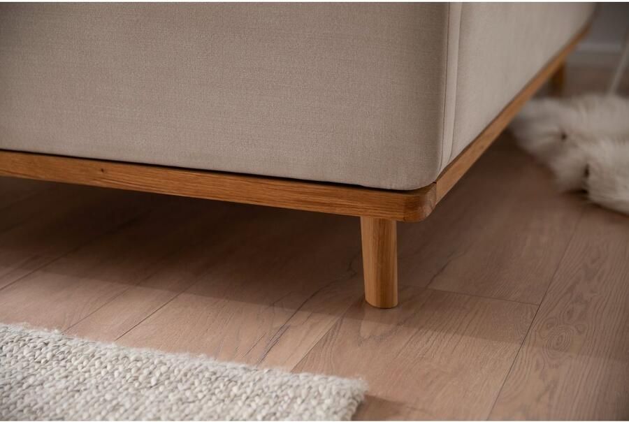 Meise EMOB Gecapitonneerd bed Cézanne 160x200cm met opbergruimte beige eik Gestoffeerde tweepersoonsbedden Beige Polyester Gestoffeerde tweepersoonsbedden Tweepersoons Normaal bed Op voorraad - Foto 7