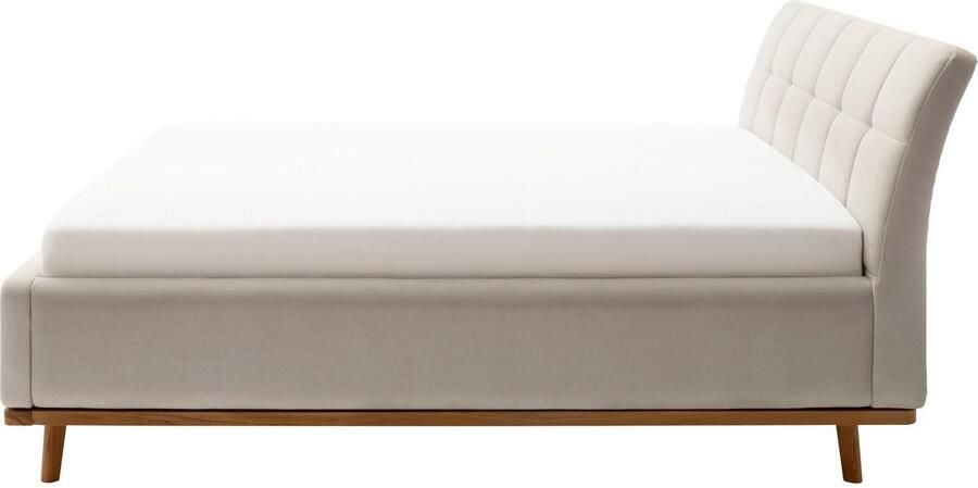 Meise EMOB Gecapitonneerd bed Cézanne 160x200cm met opbergruimte beige eik Gestoffeerde tweepersoonsbedden Beige Polyester Gestoffeerde tweepersoonsbedden Tweepersoons Normaal bed Op voorraad - Foto 18