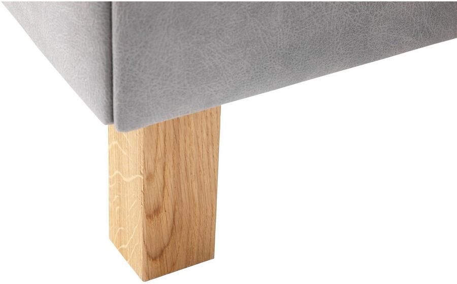 Meise Mobel Meise Möbel San Remo gestoffeerd bed met houten basis en hoofdbord met ruitvormige quilting - Foto 18