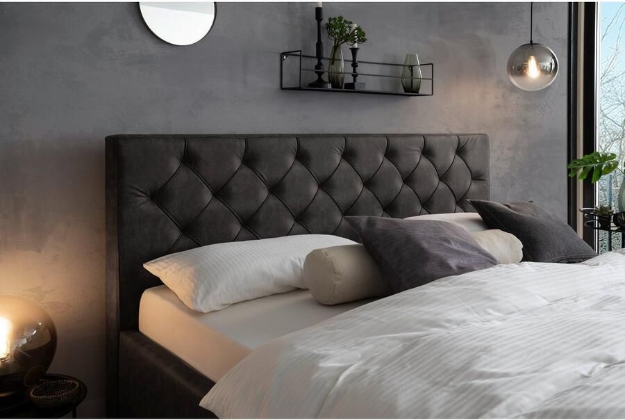 Meise.möbel Gestoffeerd bed Sanremo met bedkist - Foto 4