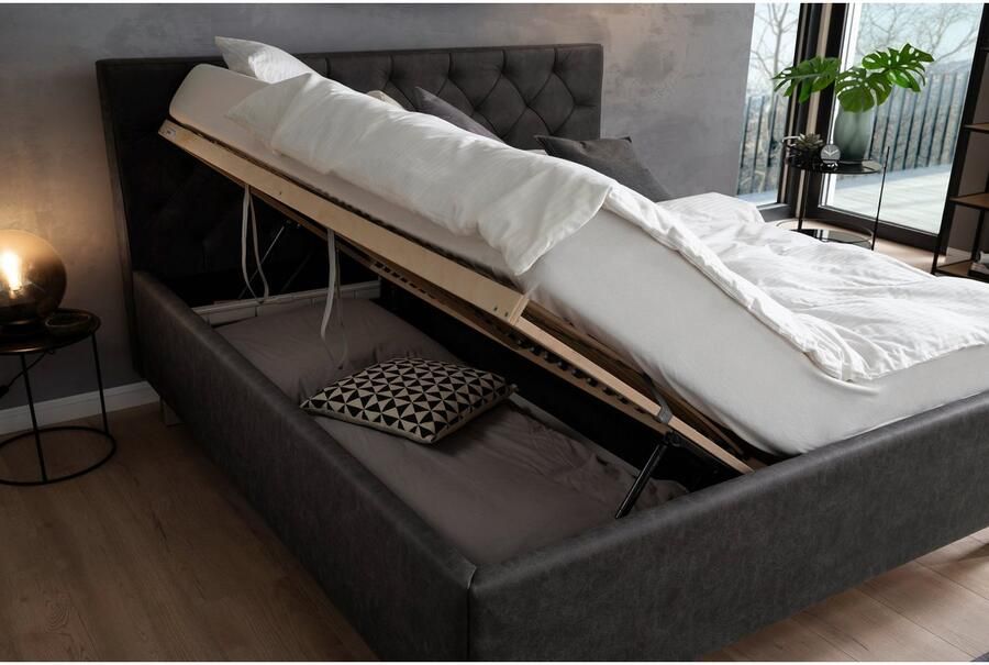Meise.möbel Gestoffeerd bed Sanremo met bedkist - Foto 5