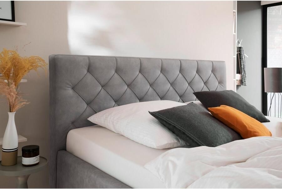 Meise.möbel Gestoffeerd bed Sanremo met bedkist - Foto 8