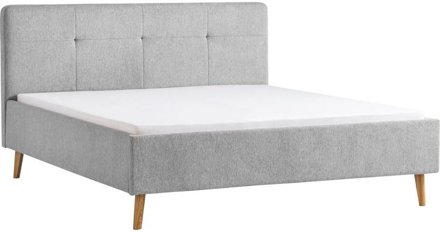 Meise.möbel Gestoffeerd bed Smart Hoofdbord met knoopdetails verkrijgbaar in twee maten - Foto 14
