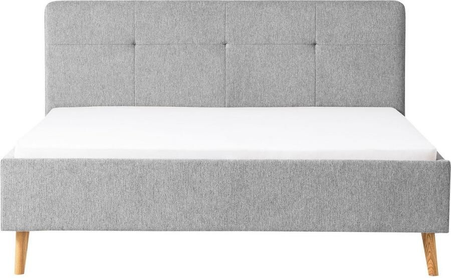 Meise.möbel Gestoffeerd bed Smart Hoofdbord met knoopdetails verkrijgbaar in twee maten - Foto 9