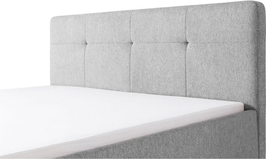 Meise.möbel Gestoffeerd bed Smart Hoofdbord met knoopdetails verkrijgbaar in twee maten - Foto 10