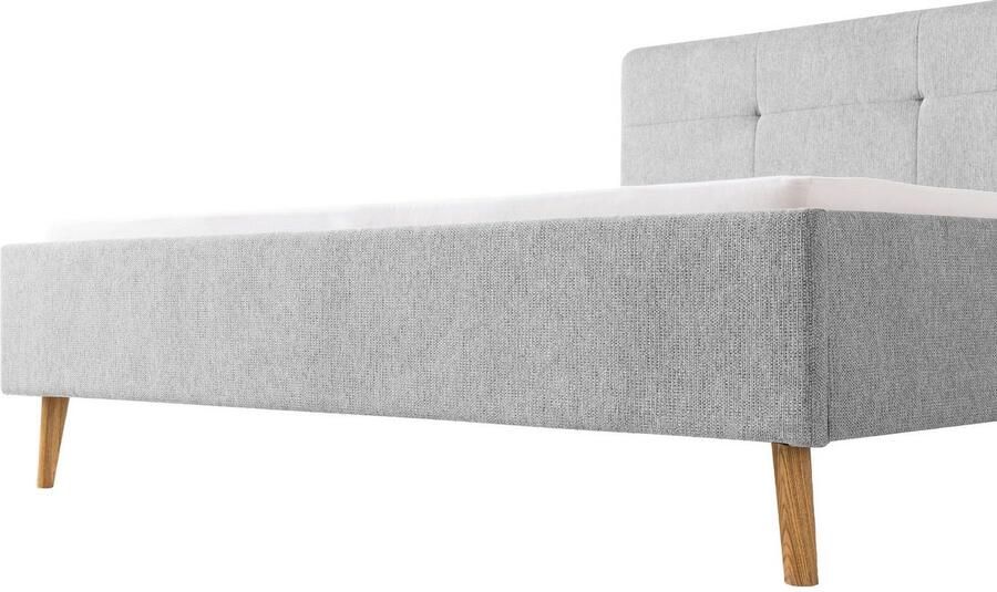 Meise.möbel Gestoffeerd bed Smart Hoofdbord met knoopdetails verkrijgbaar in twee maten - Foto 11