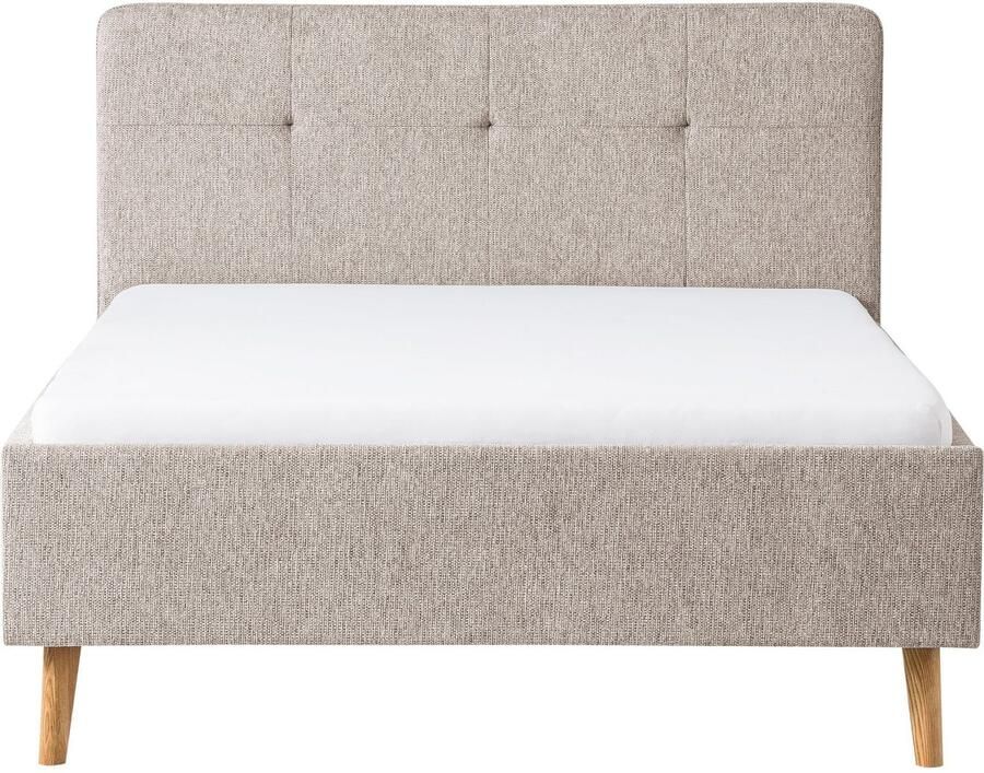 Meise.möbel Gestoffeerd bed Smart Hoofdbord met knoopdetails verkrijgbaar in twee maten - Foto 2