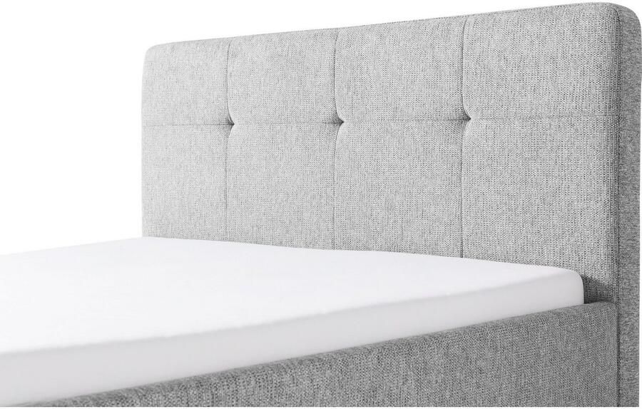 Meise.möbel Gestoffeerd bed Smart Hoofdbord met knoopdetails verkrijgbaar in twee maten - Foto 8