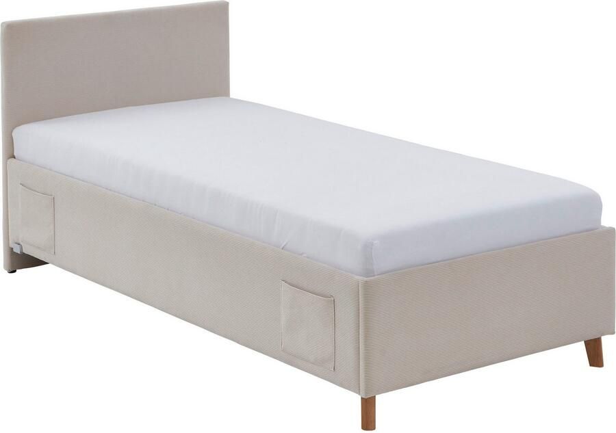 Meise.möbel Kinderledikant Blauw Bekleed bed naar keuze met bedkist tienerbed inclusief USB-aansluiting - Foto 8