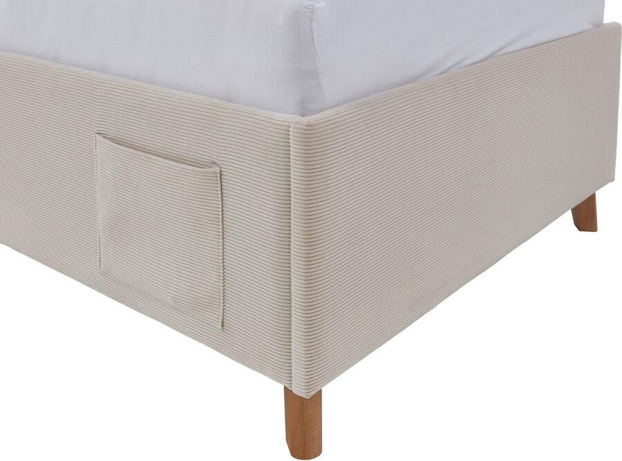 Meise.möbel Kinderledikant Blauw Bekleed bed naar keuze met bedkist tienerbed inclusief USB-aansluiting - Foto 3