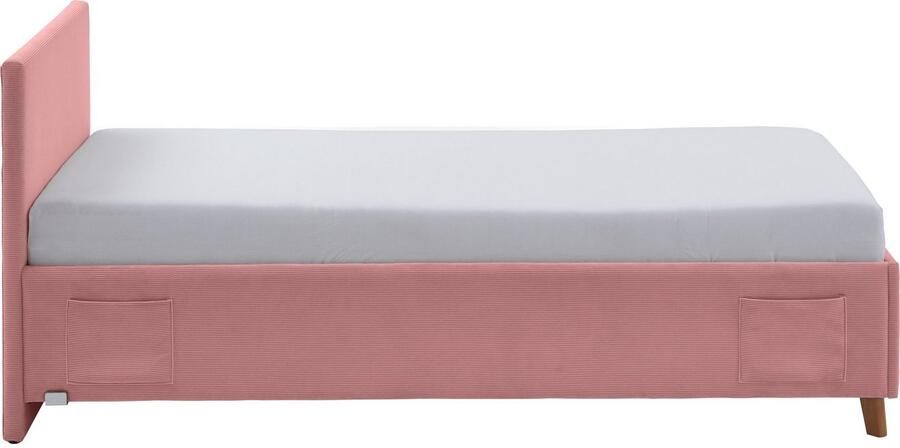 Meise.möbel Kinderledikant Blauw Bekleed bed naar keuze met bedkist tienerbed inclusief USB-aansluiting - Foto 7