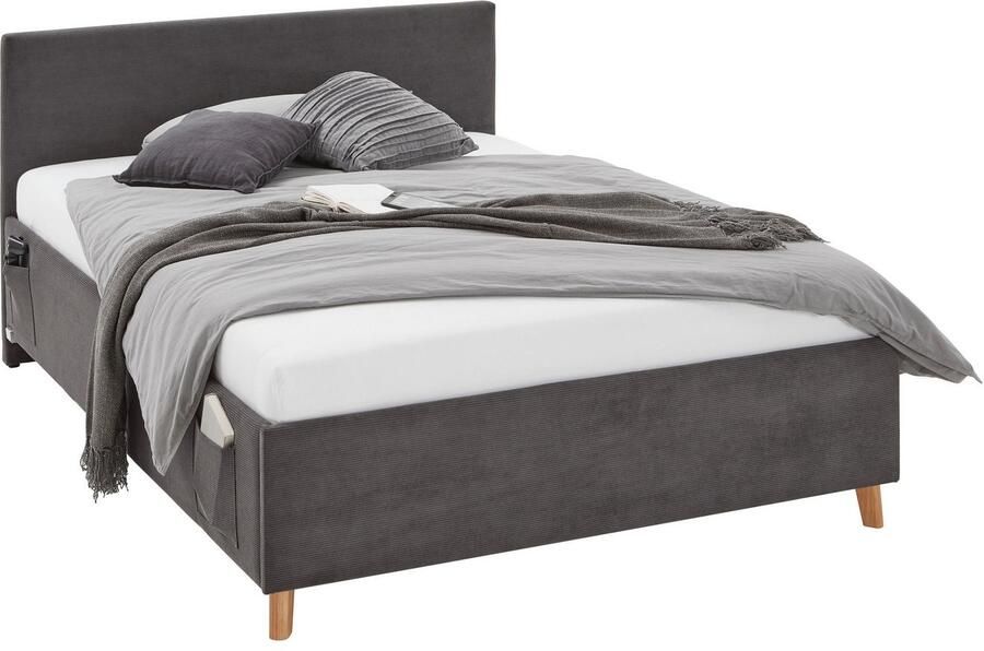 Meise EMOB Eenpersoonsbed Cool 120 x 200 cm Antraciet Gestoffeerde twijfelaarbedden Antraciet Stof Gestoffeerde twijfelaarbedden Twijfelaar (120 cm breed) Normaal bed Op voorraad - Foto 9