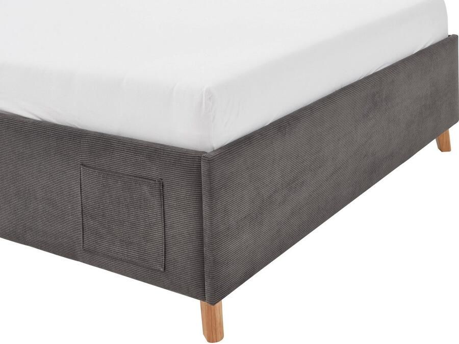 Meise EMOB Eenpersoonsbed Cool 120 x 200 cm Antraciet Gestoffeerde twijfelaarbedden Antraciet Stof Gestoffeerde twijfelaarbedden Twijfelaar (120 cm breed) Normaal bed Op voorraad - Foto 4