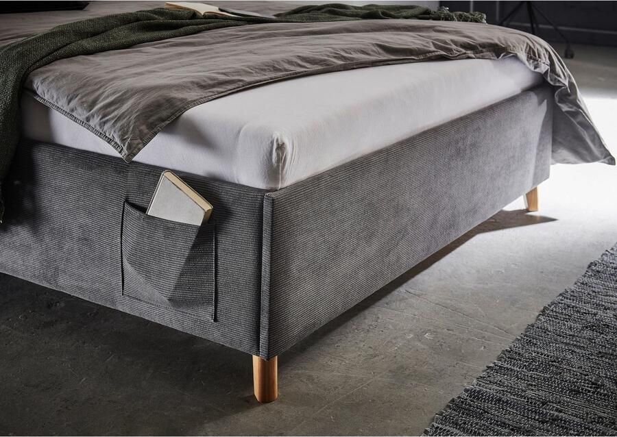 Meise EMOB Eenpersoonsbed Cool 120 x 200 cm Antraciet Gestoffeerde twijfelaarbedden Antraciet Stof Gestoffeerde twijfelaarbedden Twijfelaar (120 cm breed) Normaal bed Op voorraad - Foto 8