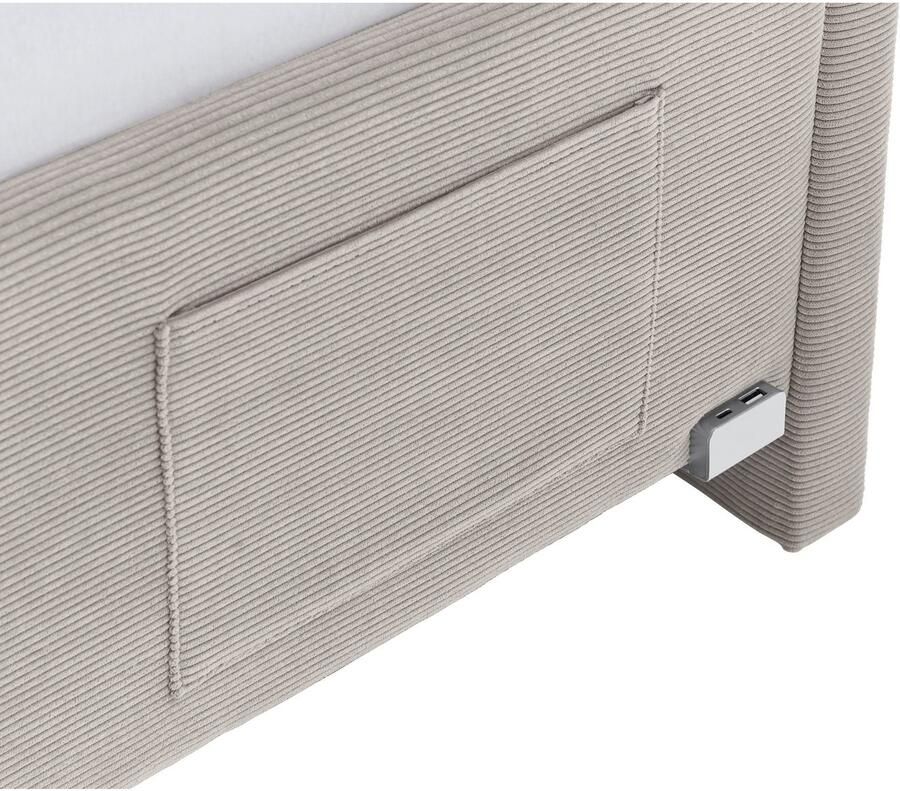 Meise Eenpersoonsbed Cool 90 x 200 cm Nata-design Gestoffeerde eenpersoonsbedden Beige Stof Gestoffeerde eenpersoonsbedden Eenpersoons Normaal bed - Foto 3