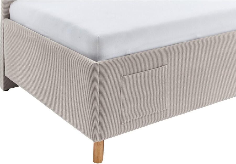Meise Eenpersoonsbed Cool 90 x 200 cm Nata-design Gestoffeerde eenpersoonsbedden Beige Stof Gestoffeerde eenpersoonsbedden Eenpersoons Normaal bed - Foto 6