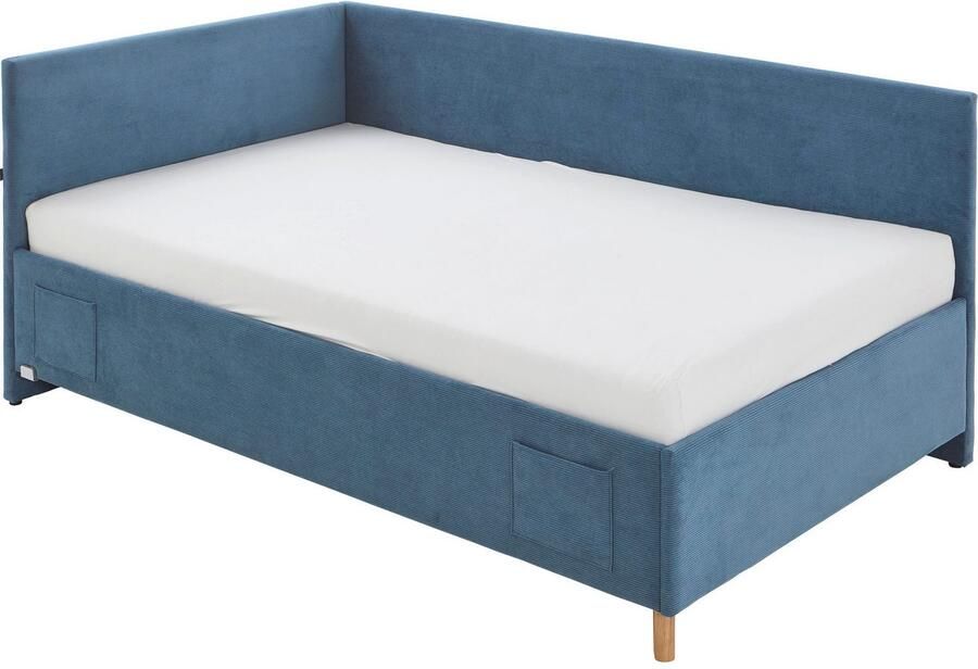 Meise EMOB Eenpersoonsbed Cool Met rugleuning 90 x 200 cm Blauw design Gestoffeerde eenpersoonsbedden Blauw Stof Gestoffeerde eenpersoonsbedden Eenpersoons Normaal bed Op voorraad - Foto 6