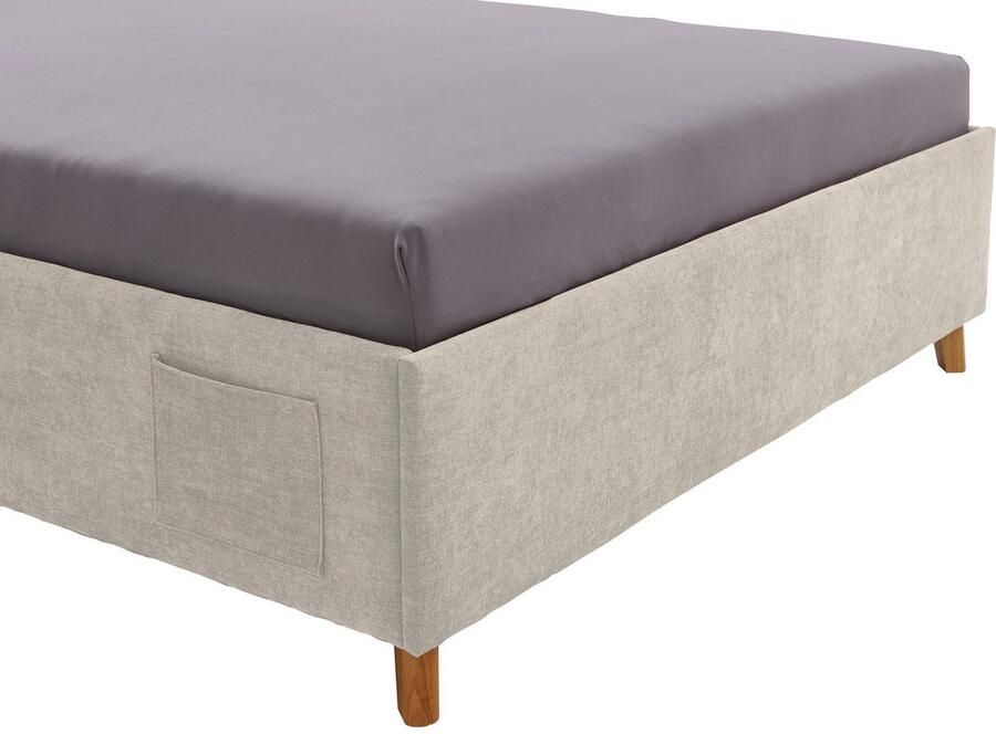 Meise Eenpersoonsbed Ollie 120 x 200 cm Beigekleurig design Gestoffeerde twijfelaarbedden Beige Stof Gestoffeerde twijfelaarbedden Twijfelaar (120 cm breed) Normaal bed Op voorraad - Foto 3
