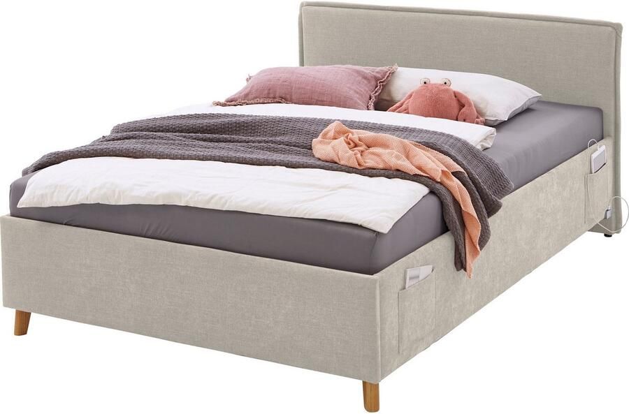 Meise Eenpersoonsbed Ollie 120 x 200 cm Beigekleurig design Gestoffeerde twijfelaarbedden Beige Stof Gestoffeerde twijfelaarbedden Twijfelaar (120 cm breed) Normaal bed Op voorraad - Foto 6
