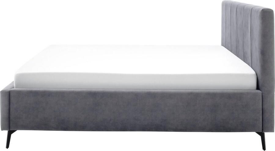 Meise EMOB Tweepersoonsbed Lizzie 180x200cm met opbergruimte antraciet Gestoffeerde tweepersoonsbedden Antraciet Polyester Gestoffeerde tweepersoonsbedden Tweepersoons Normaal bed Op voorraad - Foto 16