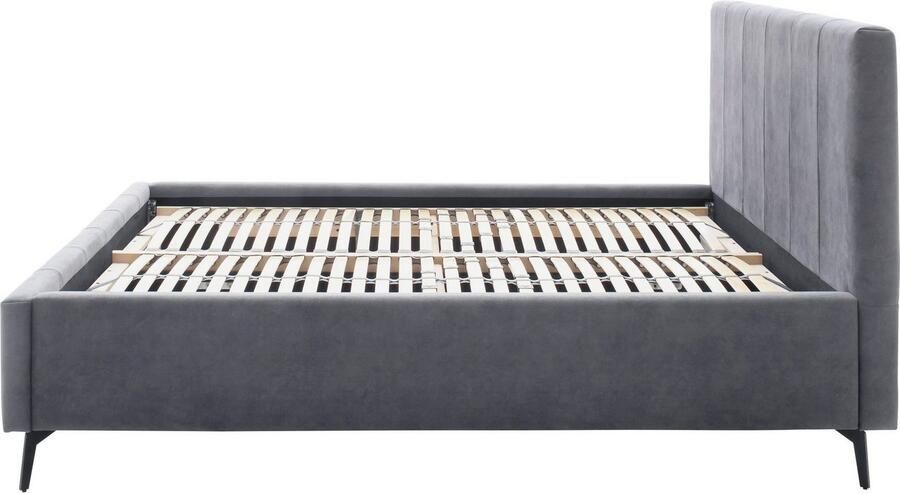 Meise EMOB Tweepersoonsbed Lizzie 180x200cm met opbergruimte antraciet Gestoffeerde tweepersoonsbedden Antraciet Polyester Gestoffeerde tweepersoonsbedden Tweepersoons Normaal bed Op voorraad - Foto 17
