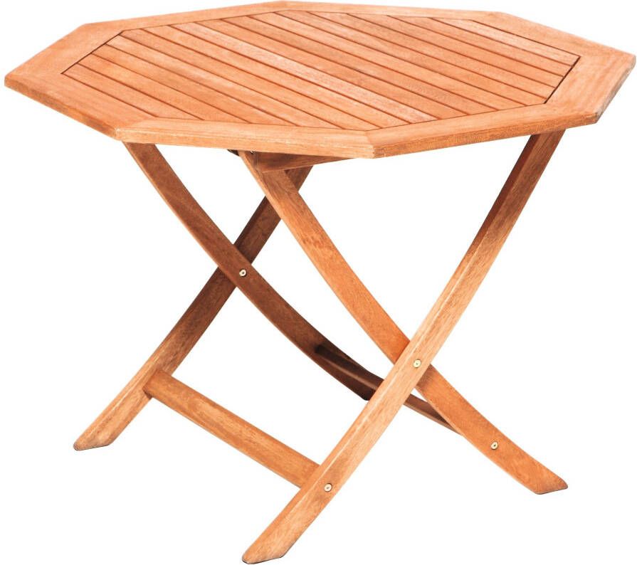 MERXX Tuintafel achtkantig ø 110 cm eucalyptus hout - Foto 3