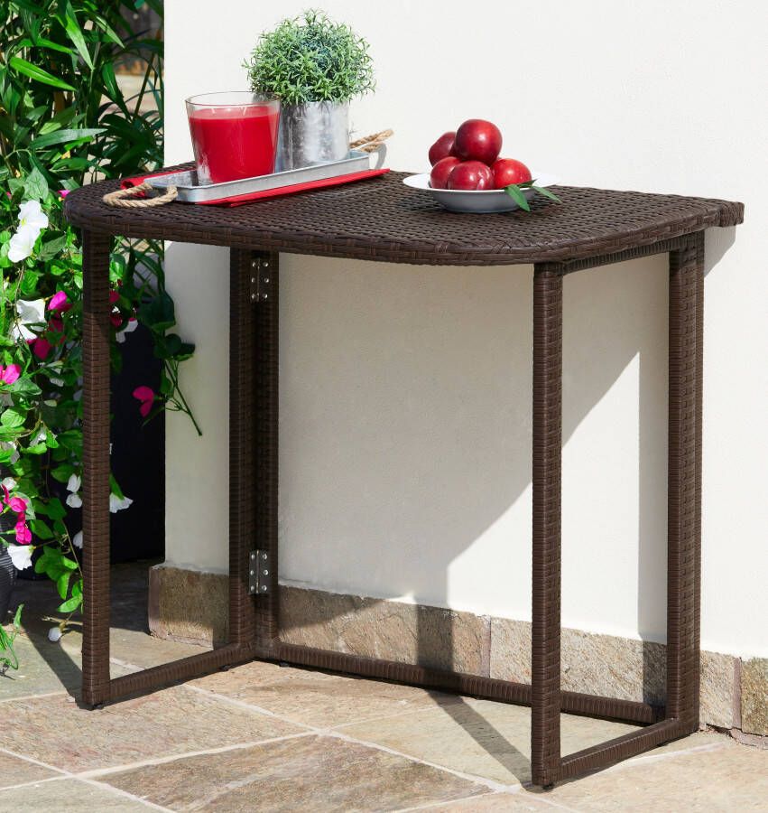 MERXX Tuintafel Rattan 50x90 cm - Foto 8