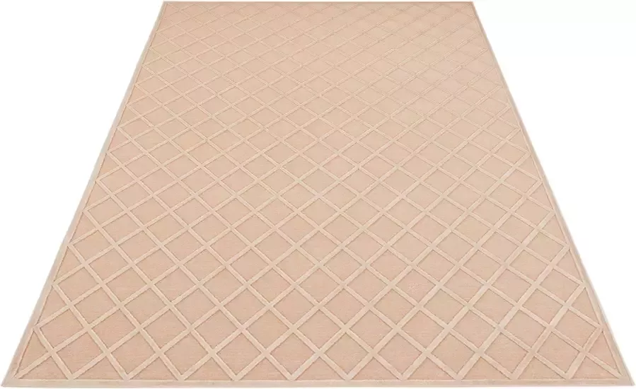 MINT RUGS Vloerkleed Danton Viscose glans reliëfstructuur woonkamer slaapkamer robuust onderhoudsarm rastermotief - Foto 3