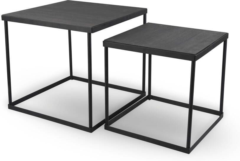 Mirrors and More Side Tables Kaya set van 2 stuks Zwart - Foto 3