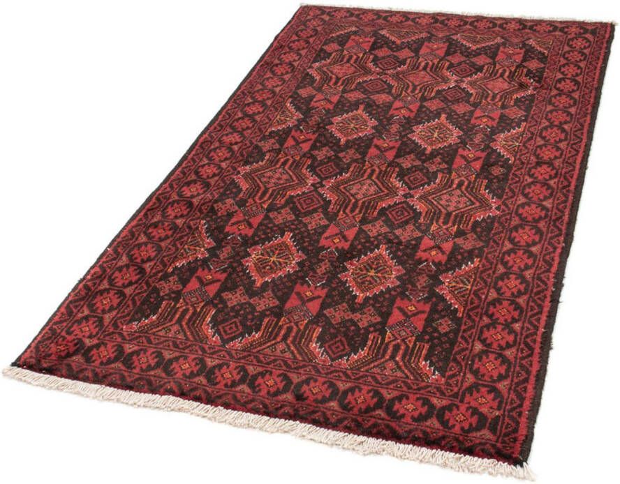 Morgenland Hoogpolige loper Belutsch geheel gedessineerd rosso 184 x 100 cm - Foto 6
