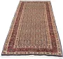 Morgenland Hoogpolige loper Moud medaillon beige 199 x 75 cm Handgeknoopt - Thumbnail 1